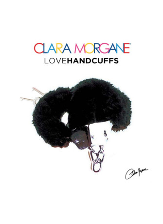 Menottes en métal et fausse fourrure noire Clara Morgane - CM19166